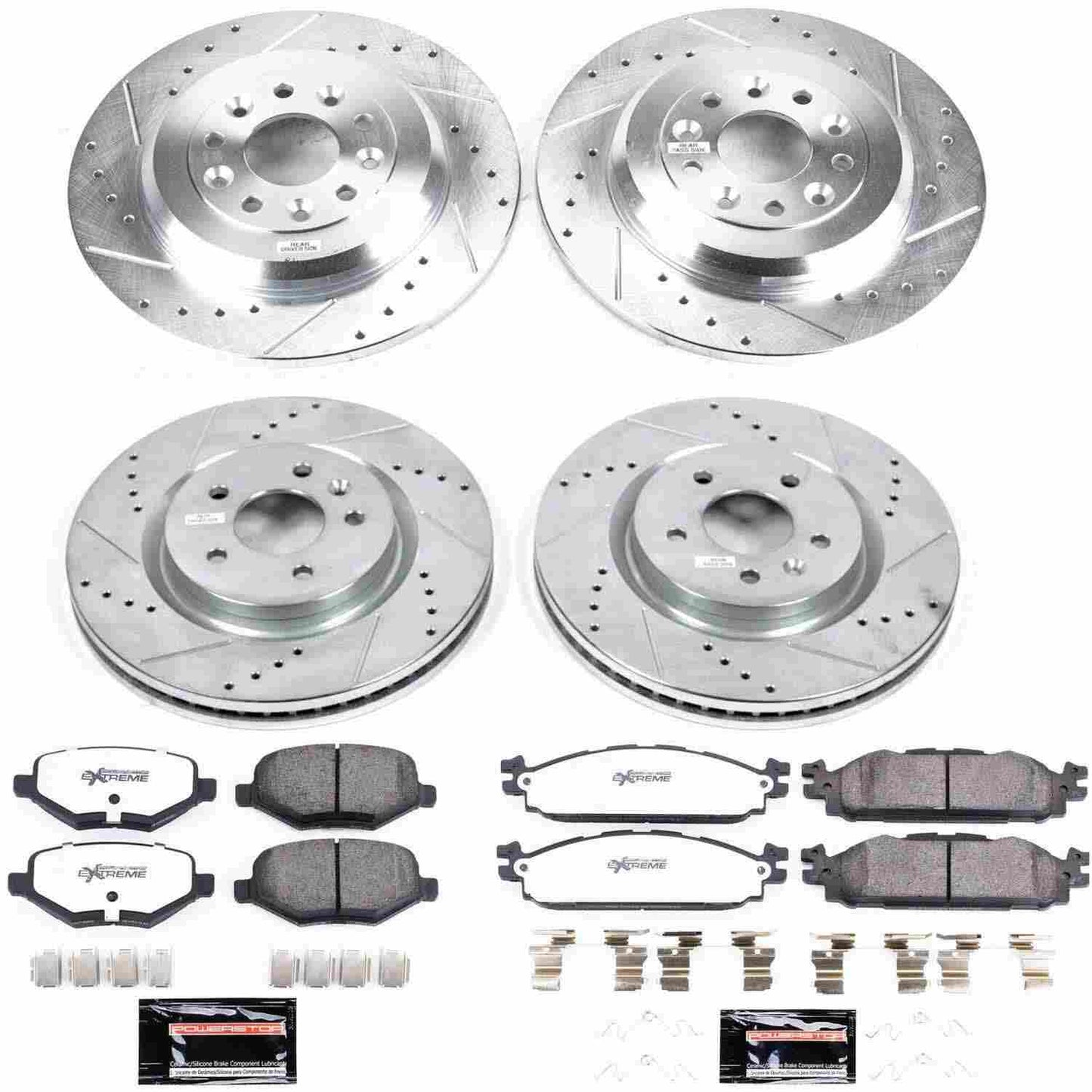 PowerStop Power Stop 11-19 Ford Explorer Front & Rear Z36 Truck & Tow Brake Kit K5584-36