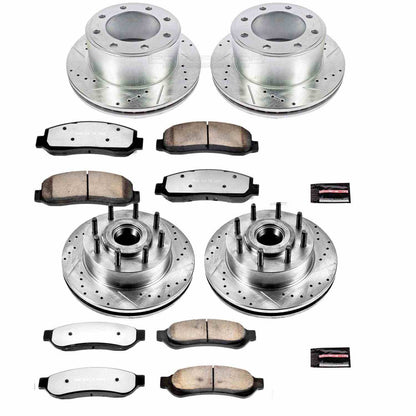 PowerStop Power Stop 07-08 Ford F-250 Super Duty Front & Rear Z36 Truck & Tow Brake Kit K5586-36
