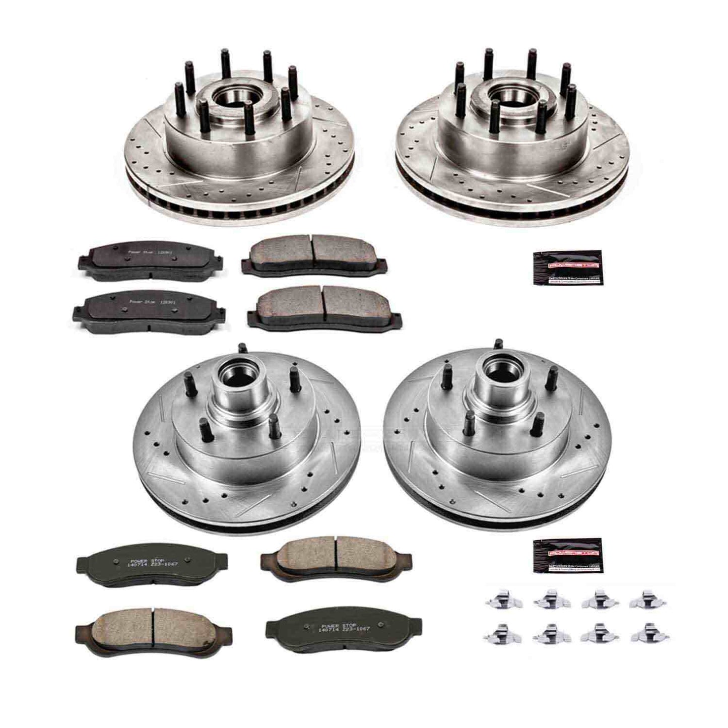 PowerStop Power Stop 07-08 Ford F-250 Super Duty Front & Rear Z23 Evolution Sport Brake Kit K5586