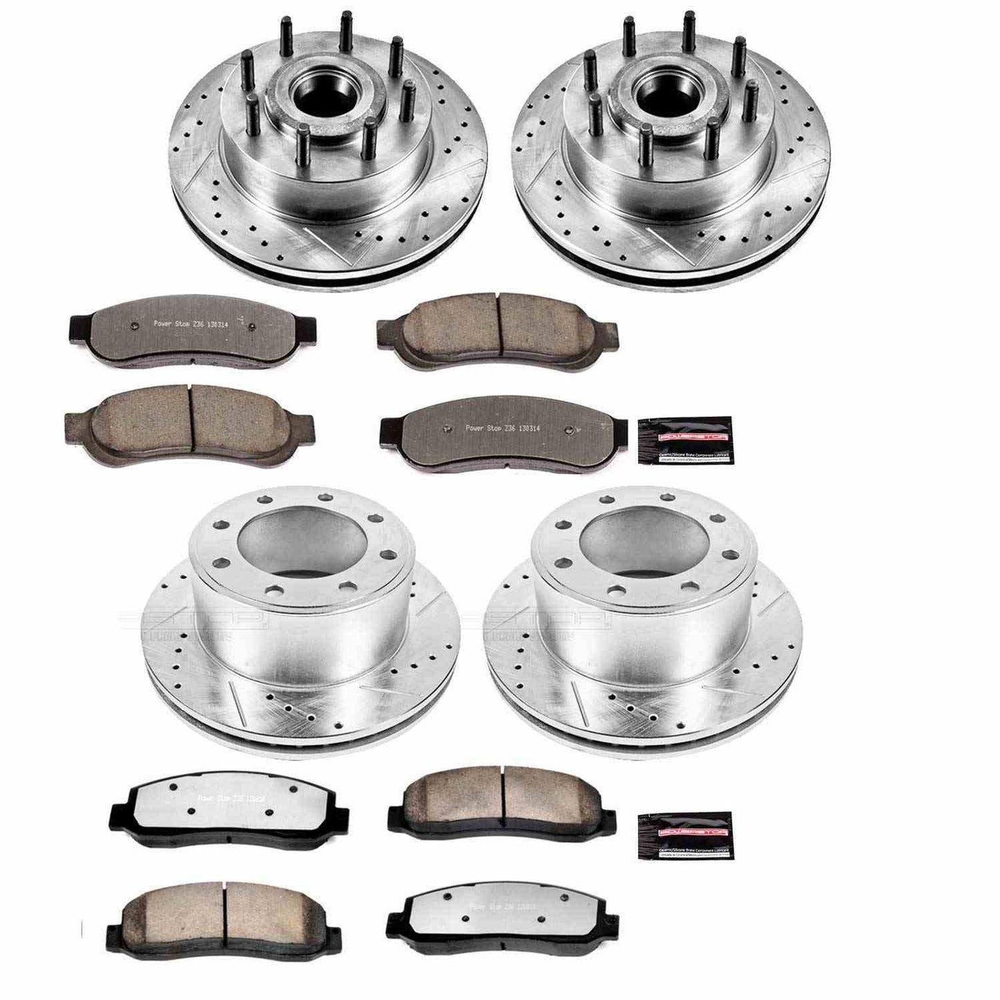 PowerStop Power Stop 09-10 Ford F-250 Super Duty Front & Rear Z36 Truck & Tow Brake Kit K5589-36