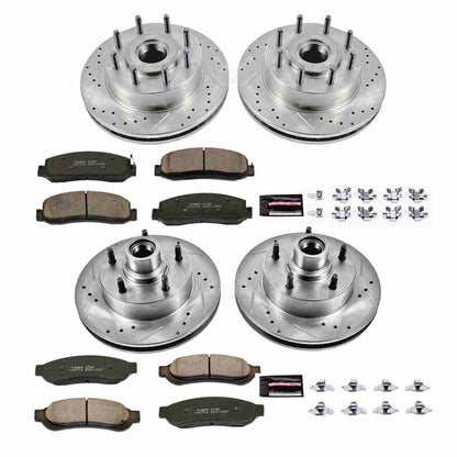 PowerStop Power Stop 09-10 Ford F-250 Super Duty Front & Rear Z23 Evolution Sport Brake Kit K5589