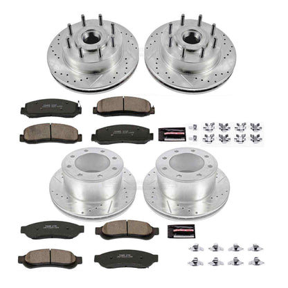 PowerStop Power Stop 10-11 Ford F-250 Super Duty Front & Rear Z23 Evolution Sport Brake Kit K5590