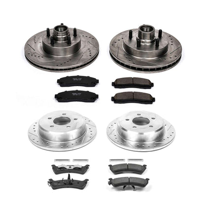 PowerStop Power Stop 01-02 Ford Explorer Sport Front & Rear Z23 Evolution Sport Brake Kit K5594