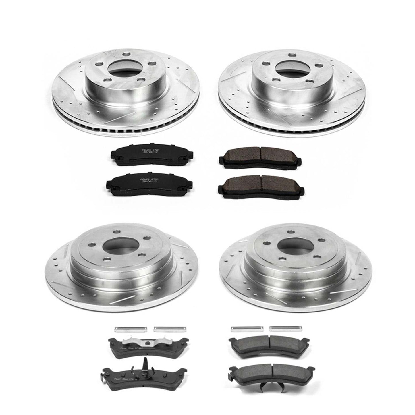 PowerStop Power Stop 2003 Ford Explorer Sport Front & Rear Z23 Evolution Sport Brake Kit K5595
