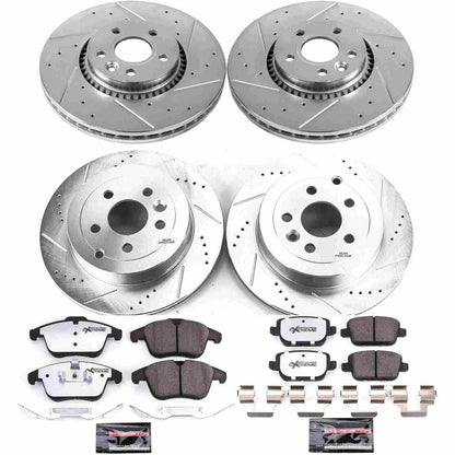 PowerStop Power Stop 08-12 Land Rover LR2 Front & Rear Z36 Truck & Tow Brake Kit K5616-36