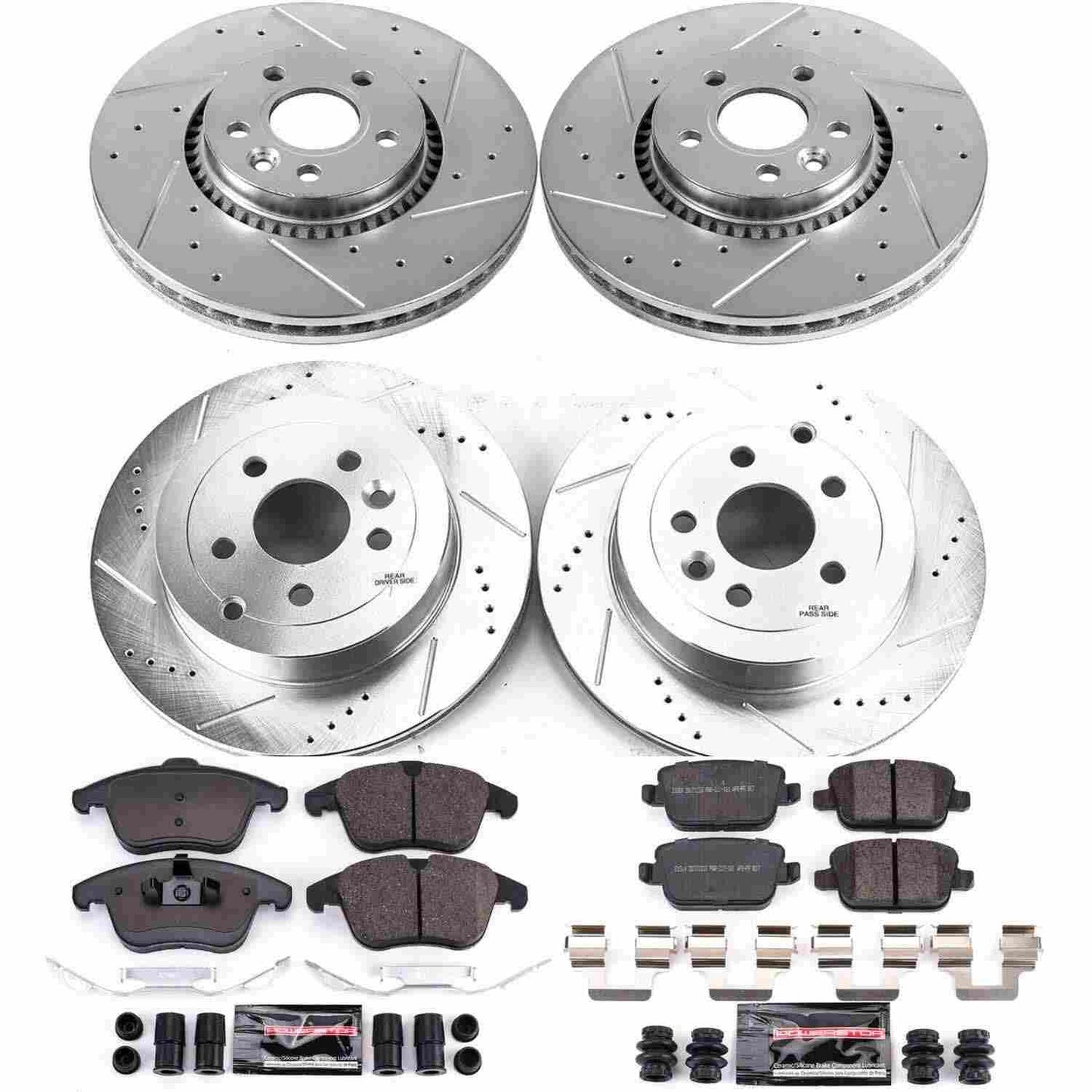 PowerStop Power Stop 08-12 Land Rover LR2 Front & Rear Z23 Evolution Sport Brake Kit K5616