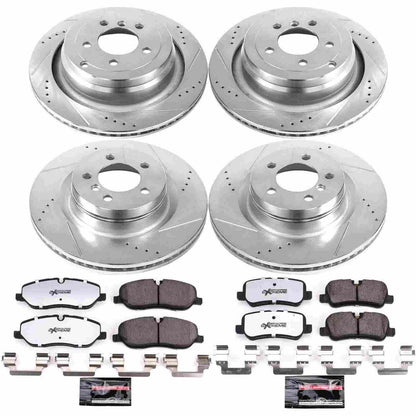 PowerStop Power Stop 06-09 Land Rover Range Rover Front & Rear Z36 Truck & Tow Brake Kit K5632-36