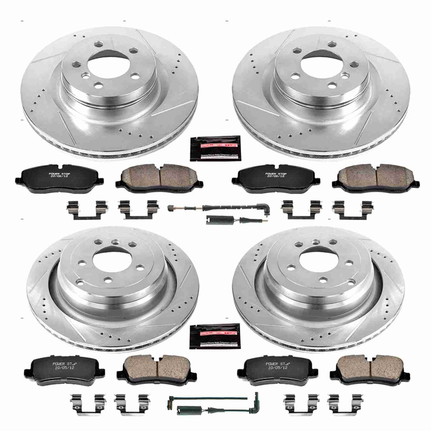 PowerStop Power Stop 06-09 Land Rover Range Rover Front & Rear Z23 Evolution Sport Brake Kit K5632