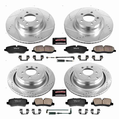 PowerStop Power Stop 06-09 Land Rover Range Rover Front & Rear Z23 Evolution Sport Brake Kit K5632