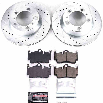 PowerStop Power Stop 05-12 Porsche Boxster Rear Z23 Evolution Sport Brake Kit K5633