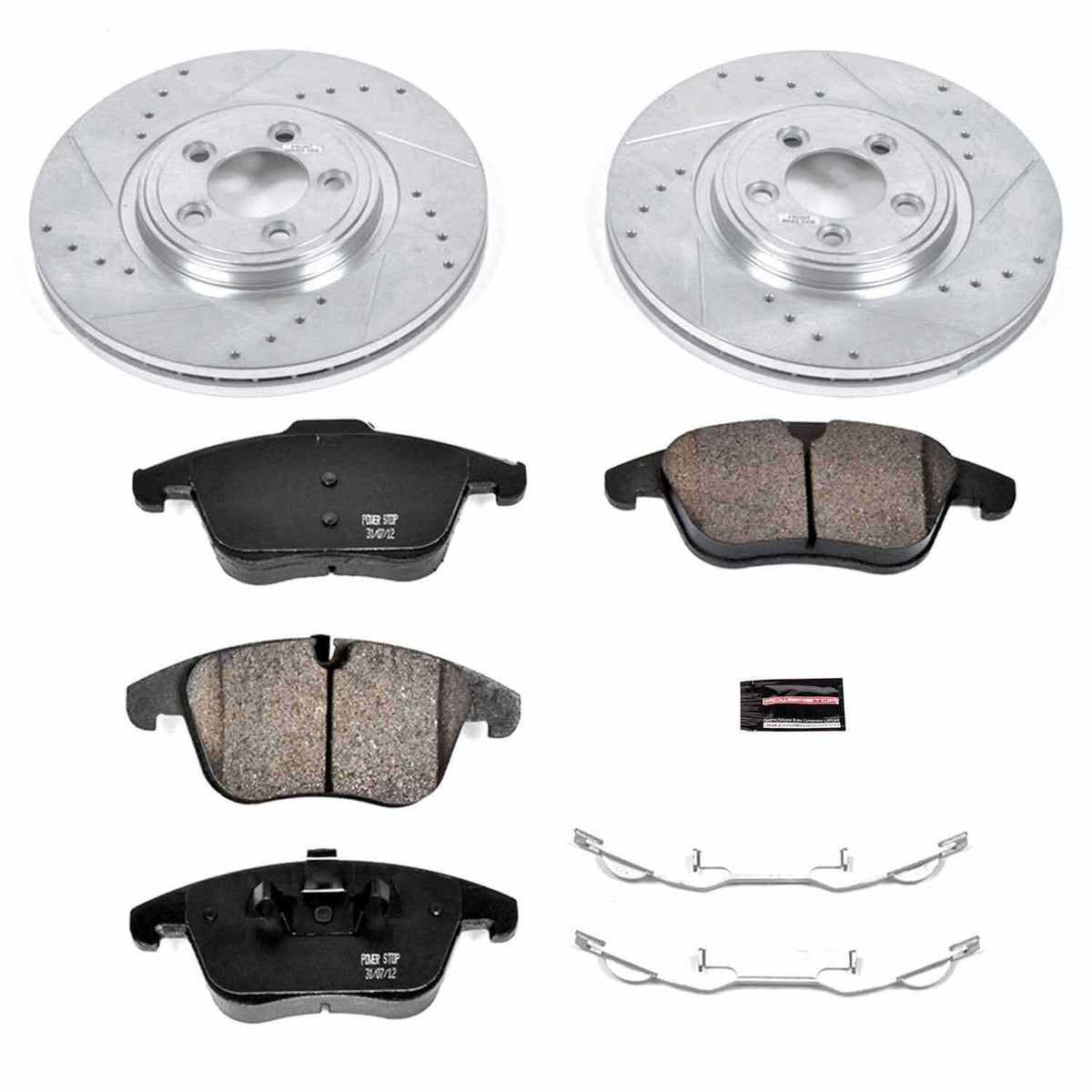 PowerStop Power Stop 06-08 Jaguar S-Type Front Z23 Evolution Sport Brake Kit K5636