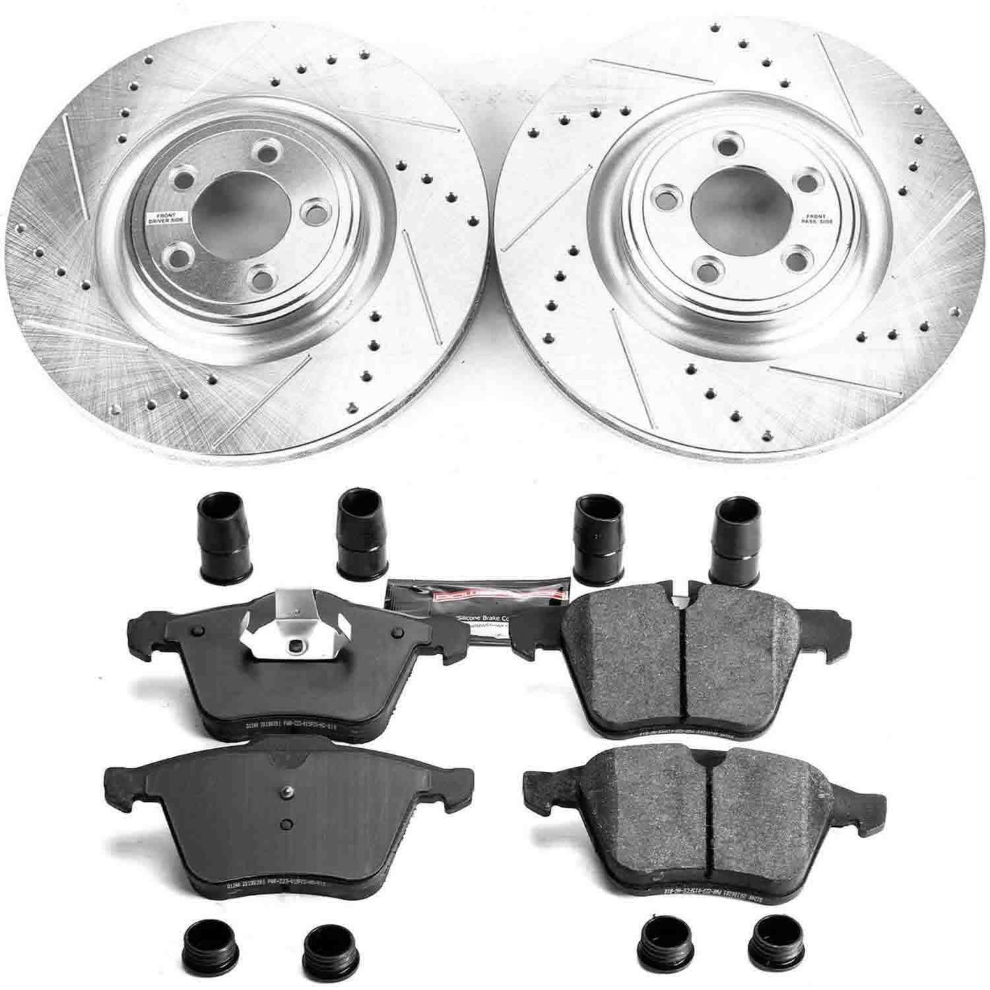 PowerStop Power Stop 07-08 Jaguar S-Type Front Z23 Evolution Sport Brake Kit K5638