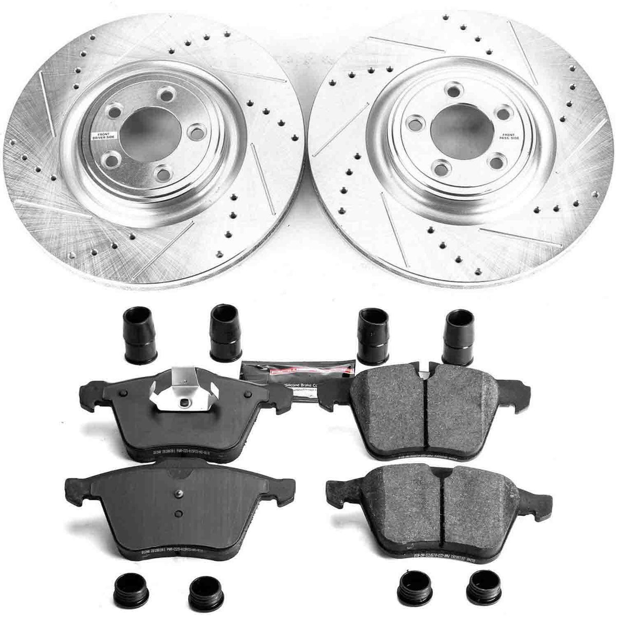 PowerStop Power Stop 07-08 Jaguar S-Type Front Z23 Evolution Sport Brake Kit K5638