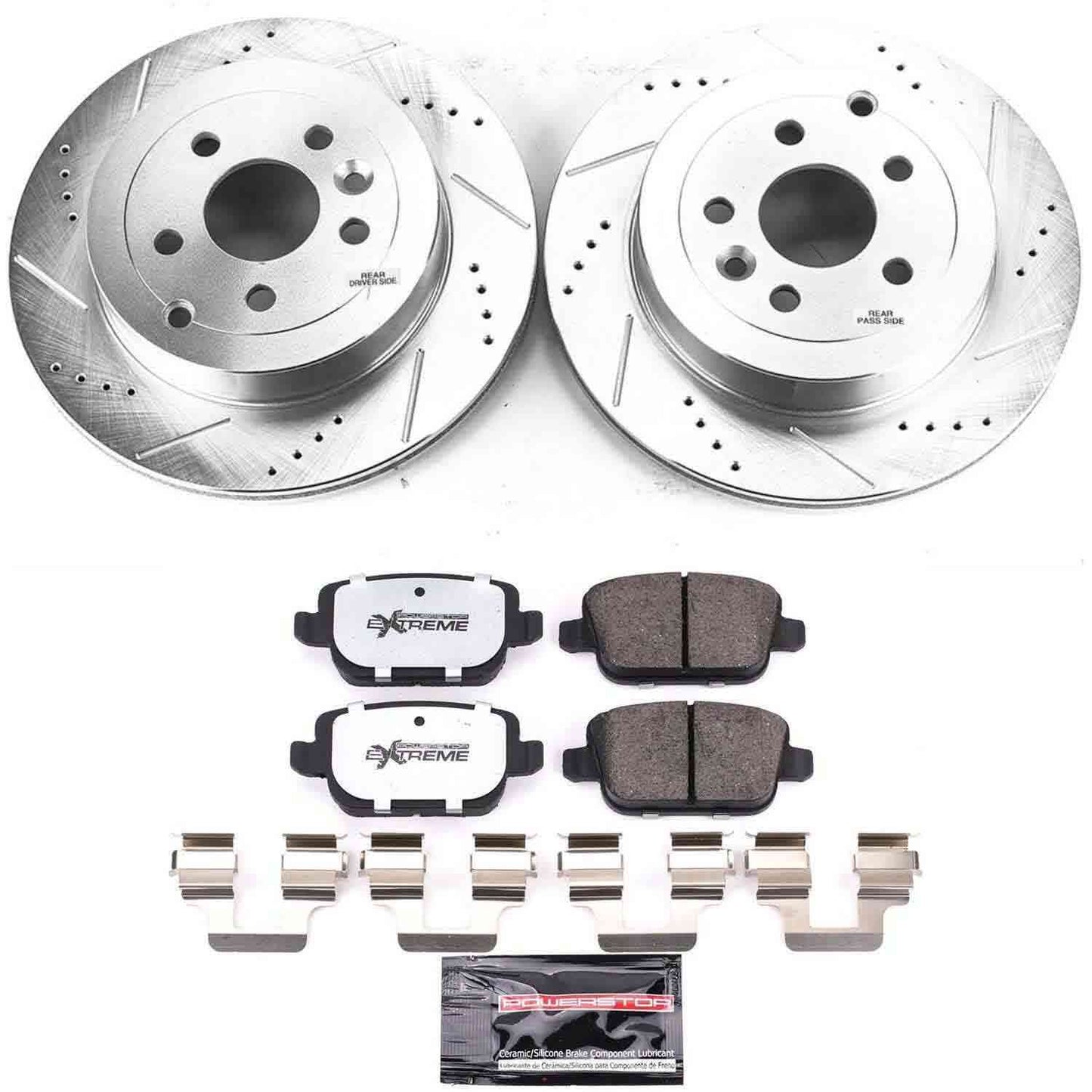 PowerStop Power Stop 08-12 Land Rover LR2 Rear Z36 Truck & Tow Brake Kit K5653-36