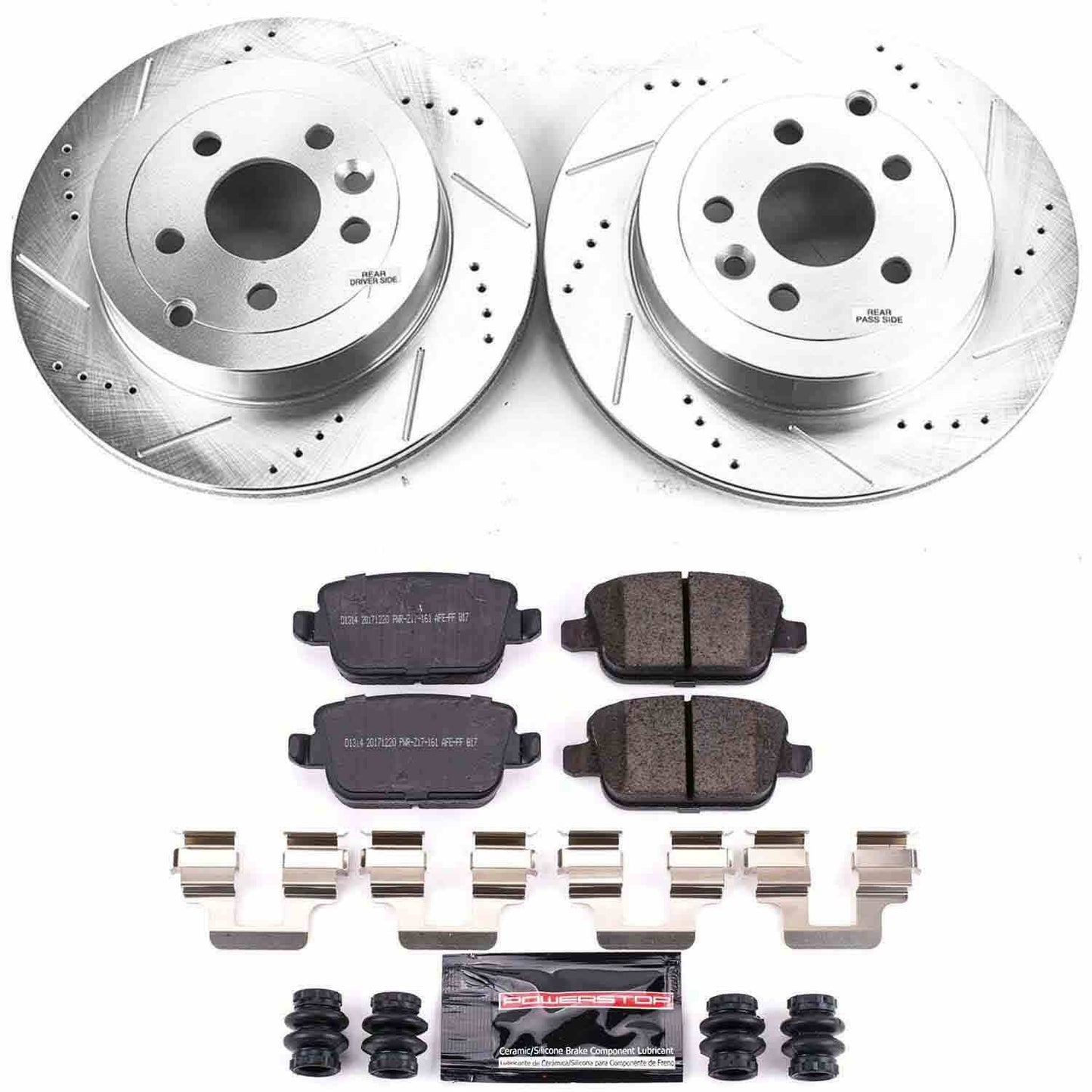 PowerStop Power Stop 08-12 Land Rover LR2 Rear Z23 Evolution Sport Brake Kit K5653