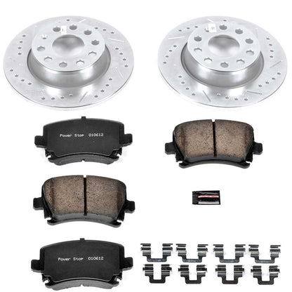 PowerStop Power Stop 2013 Audi A3 Quattro Rear Z23 Evolution Sport Brake Kit K5666