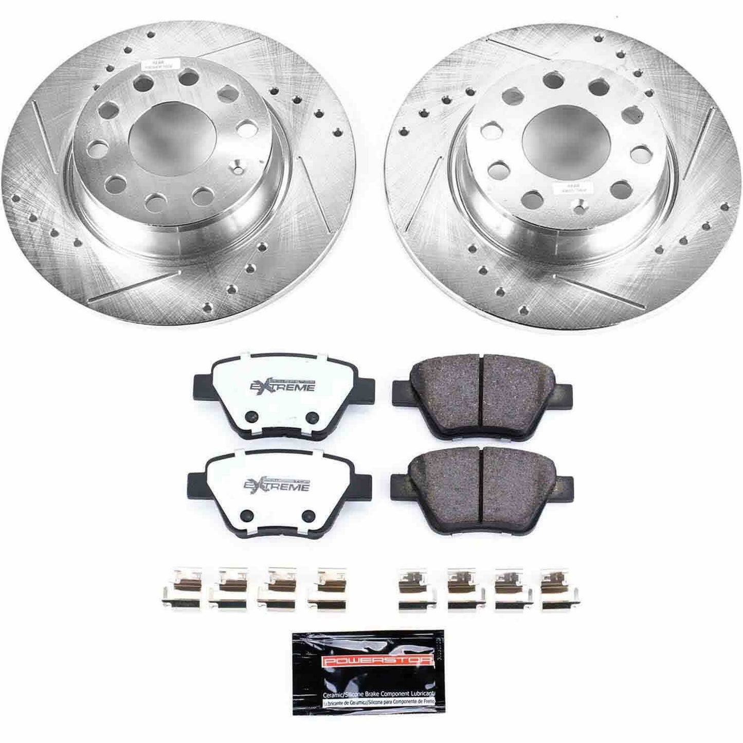 PowerStop Power Stop 10-12 Audi A3 Rear Z26 Street Warrior Brake Kit K5667-26
