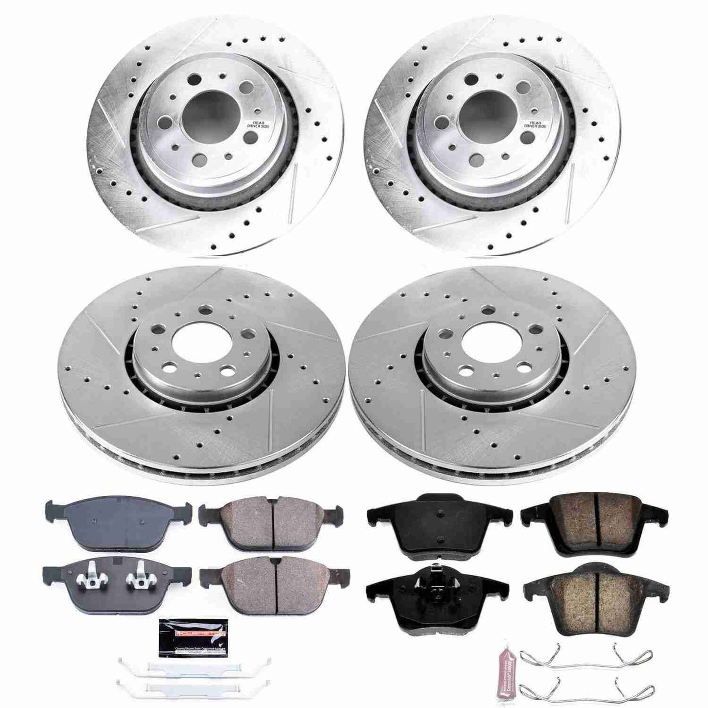PowerStop Power Stop 03-14 Volvo XC90 Front & Rear Z23 Evolution Sport Brake Kit K5708