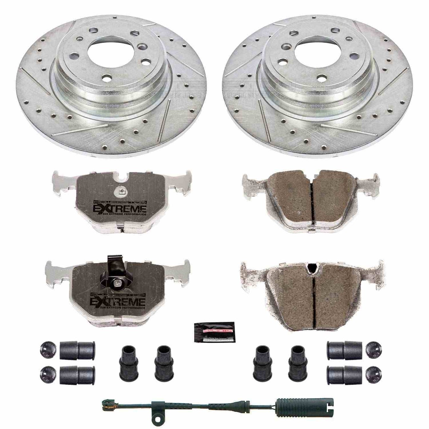 PowerStop Power Stop 1995 BMW 740i Rear Z26 Street Warrior Brake Kit K5711-26