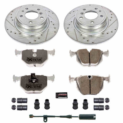 PowerStop Power Stop 1995 BMW 740i Rear Z26 Street Warrior Brake Kit K5711-26