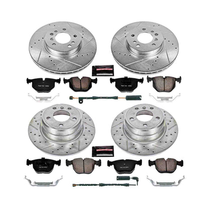 PowerStop Power Stop 00-06 BMW X5 Front & Rear Z23 Evolution Sport Brake Kit K5718