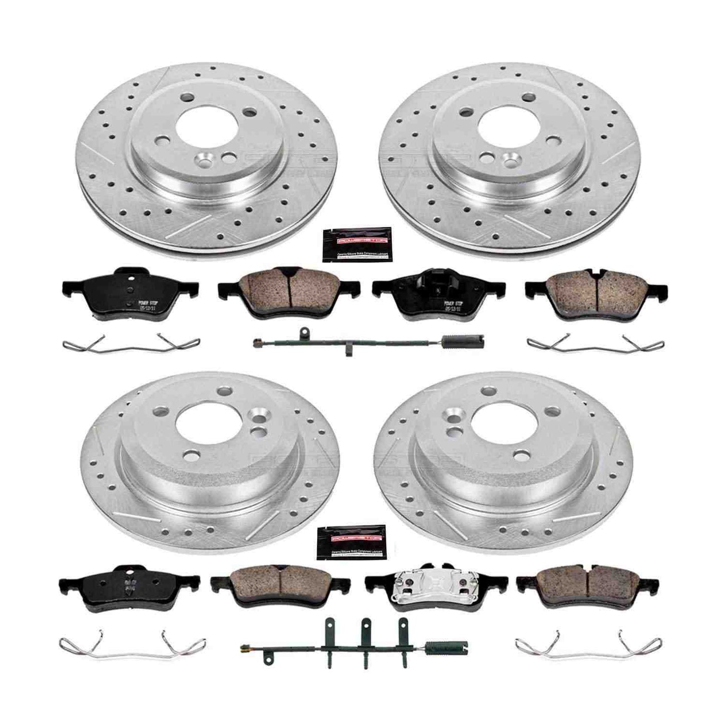 PowerStop Power Stop 02-06 Mini Cooper Front & Rear Z23 Evolution Sport Brake Kit K5725