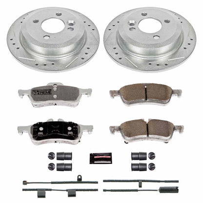 PowerStop Power Stop 02-06 Mini Cooper Rear Z26 Street Warrior Brake Kit K5726-26