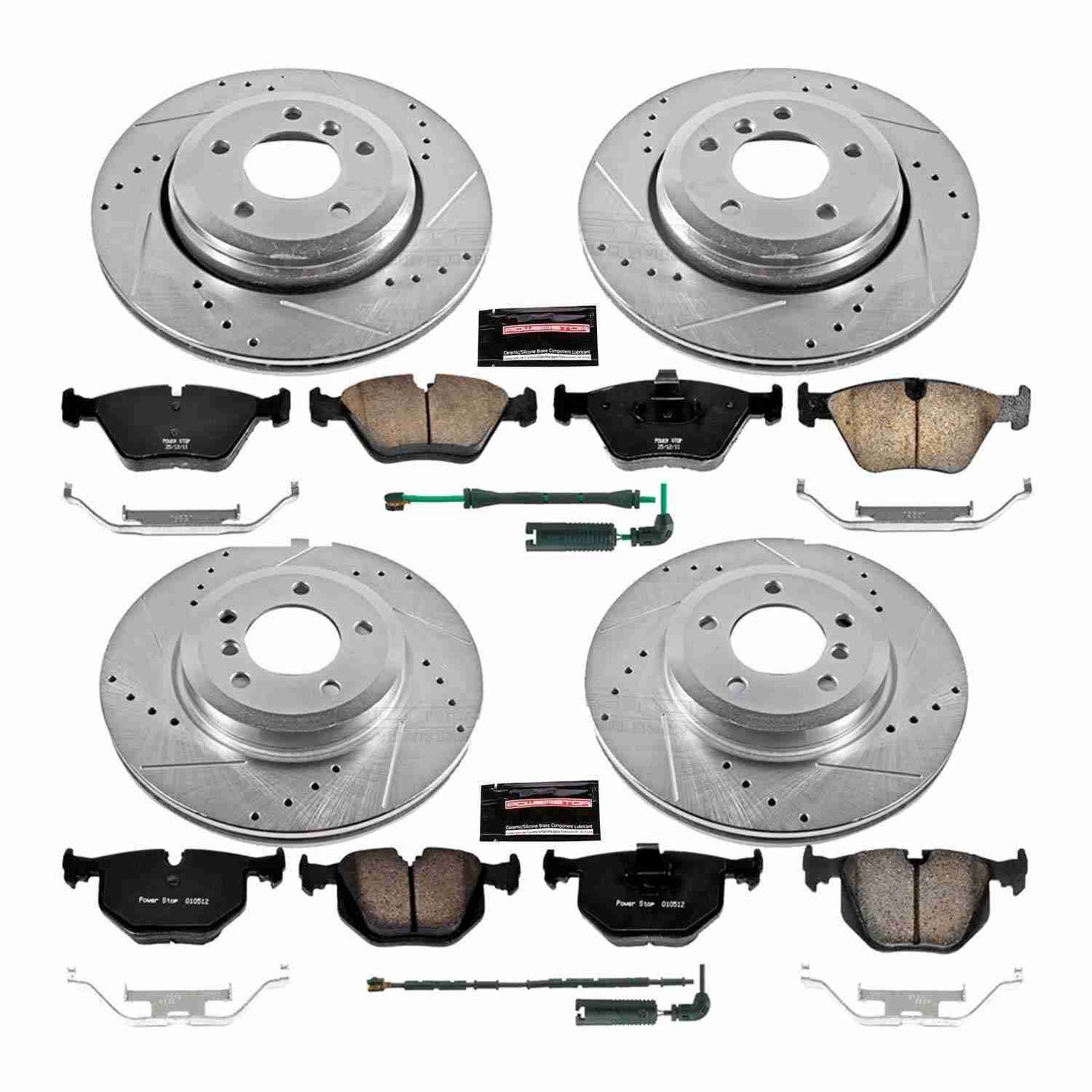PowerStop Power Stop 01-06 BMW 330Ci Front & Rear Z23 Evolution Sport Brake Kit K5728