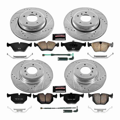 PowerStop Power Stop 01-06 BMW 330Ci Front & Rear Z23 Evolution Sport Brake Kit K5728