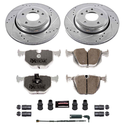 PowerStop Power Stop 01-06 BMW 330Ci Rear Z26 Street Warrior Brake Kit K5729-26