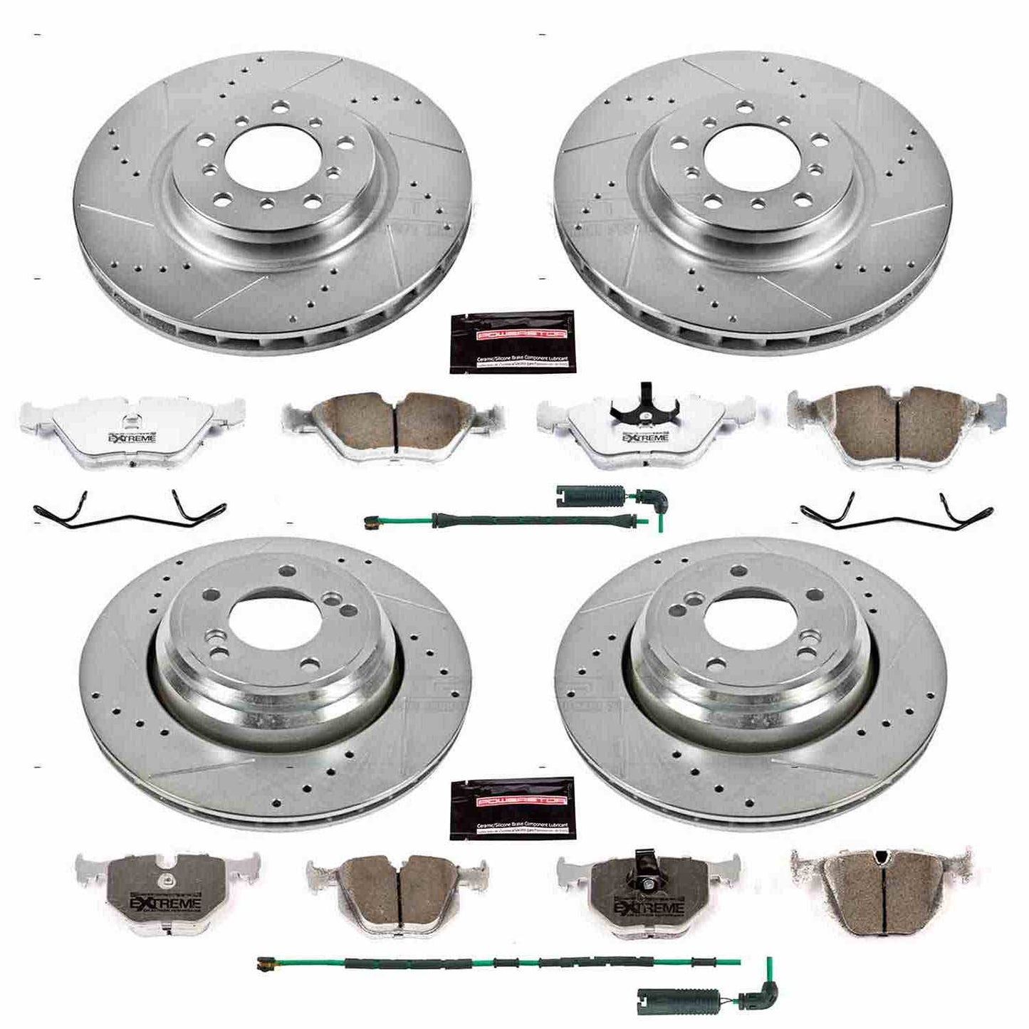 PowerStop Power Stop 01-06 BMW M3 Front & Rear Z26 Street Warrior Brake Kit K5730-26