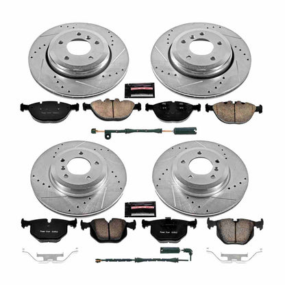 PowerStop Power Stop 02-03 BMW X5 Front & Rear Z23 Evolution Sport Brake Kit K5733