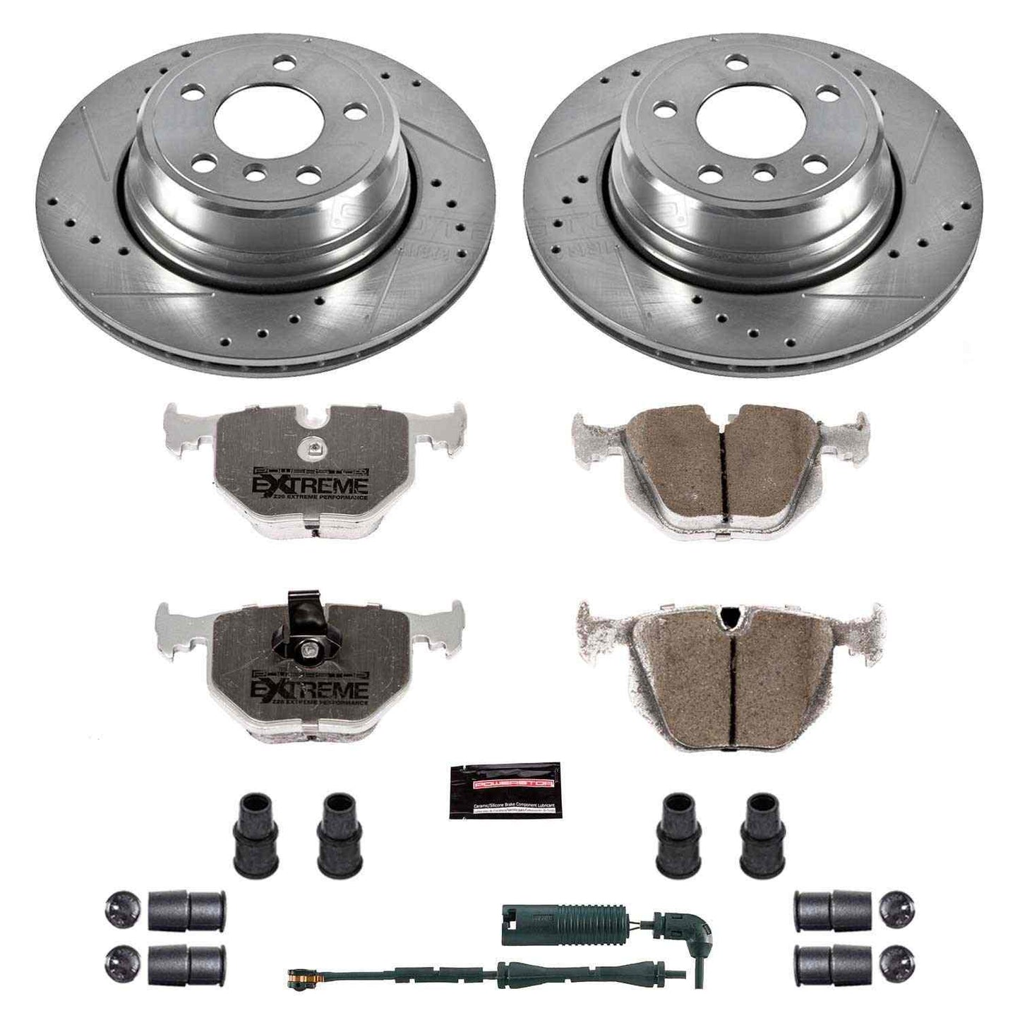 PowerStop Power Stop 02-06 BMW X5 Rear Z26 Street Warrior Brake Kit K5734-26