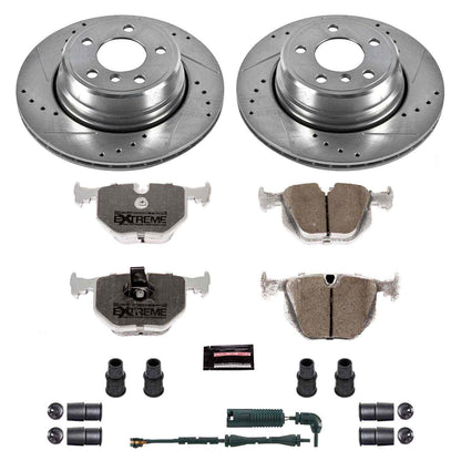 PowerStop Power Stop 02-06 BMW X5 Rear Z26 Street Warrior Brake Kit K5734-26