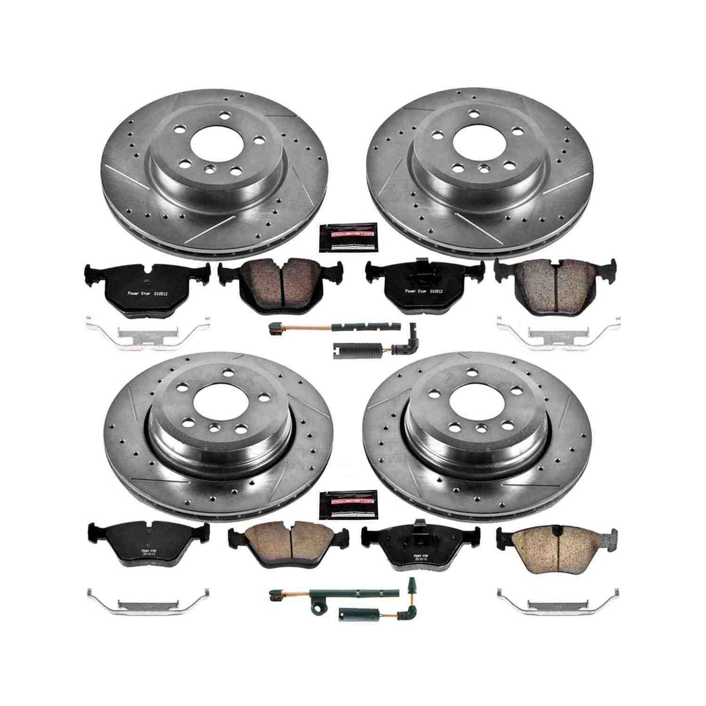 PowerStop Power Stop 04-10 BMW X3 Front & Rear Z23 Evolution Sport Brake Kit K5737