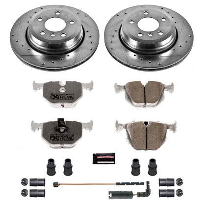 PowerStop Power Stop 04-10 BMW X3 Rear Z26 Street Warrior Brake Kit K5738-26
