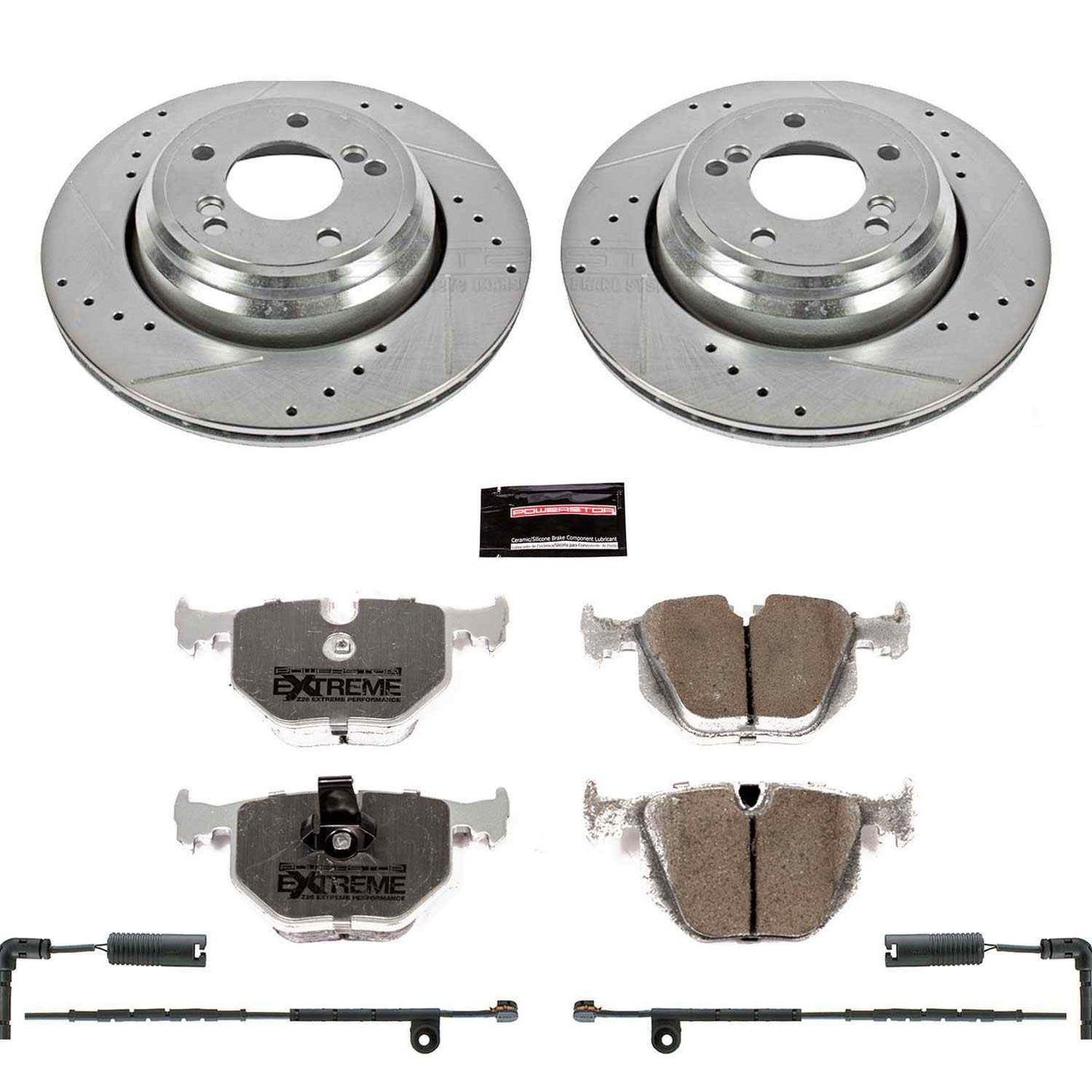 PowerStop Power Stop 03-05 Land Rover Range Rover Rear Z26 Street Warrior Brake Kit K5742-26