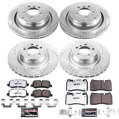 PowerStop Power Stop 06-09 Land Rover Range Rover Front & Rear Z36 Truck & Tow Brake Kit K5744-36