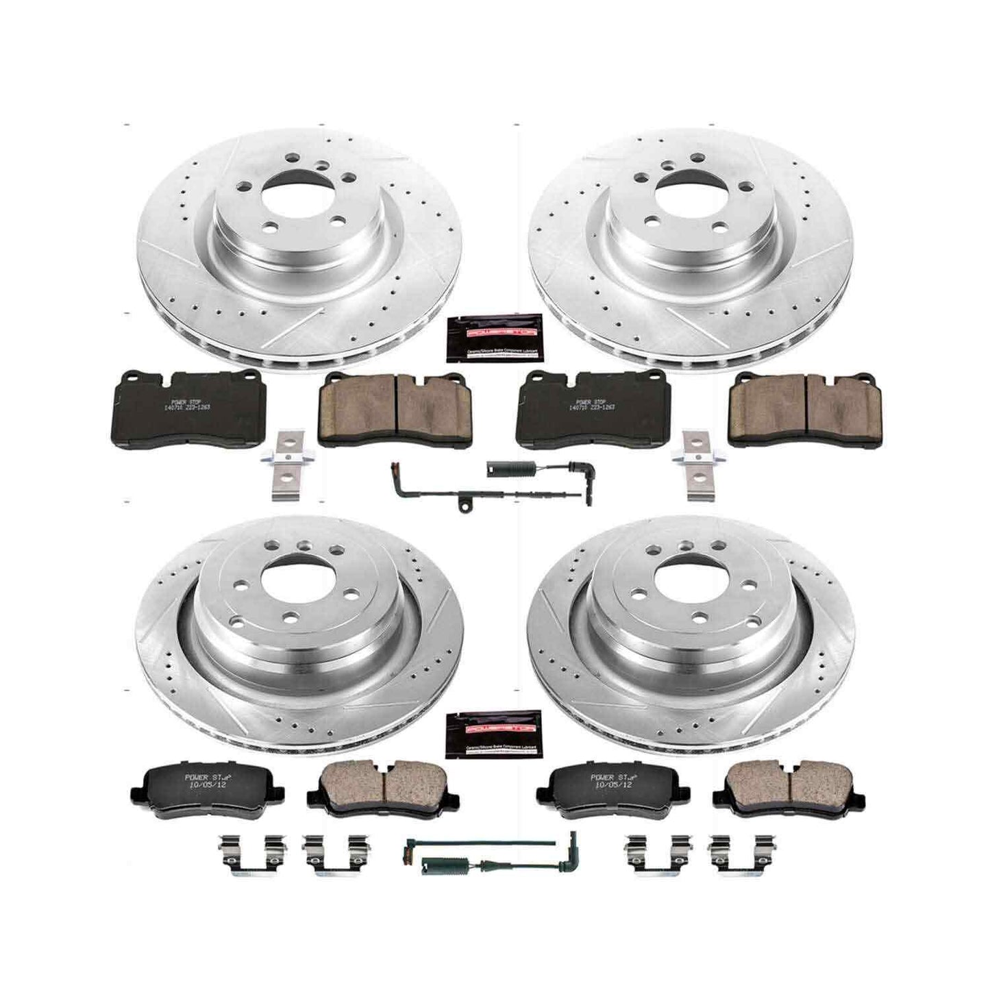 PowerStop Power Stop 06-09 Land Rover Range Rover Front & Rear Z23 Evolution Sport Brake Kit K5744