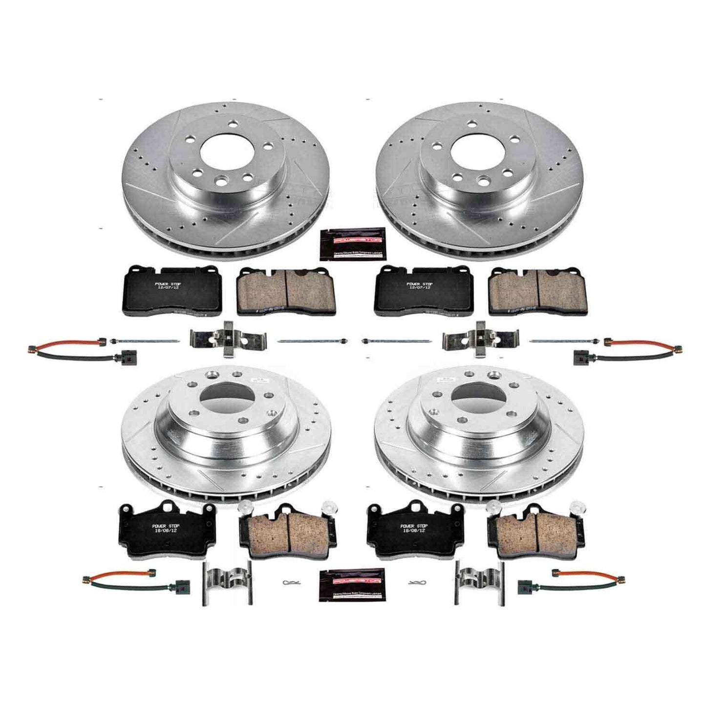 PowerStop Power Stop 07-10 Volkswagen Touareg Front & Rear Z23 Evolution Sport Brake Kit K5745