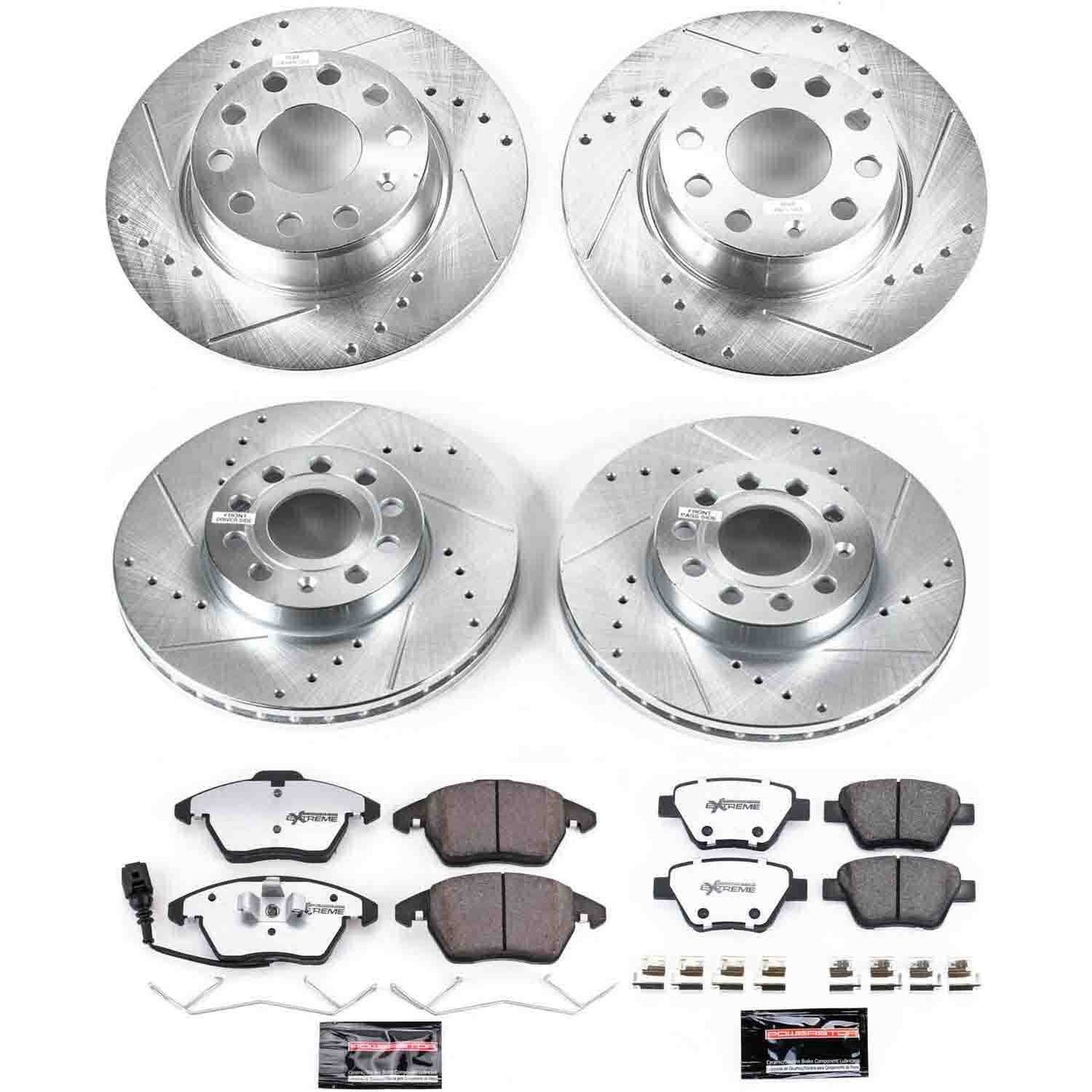 PowerStop Power Stop 2012 Volkswagen Beetle Front & Rear Z26 Street Warrior Brake Kit K5747-26