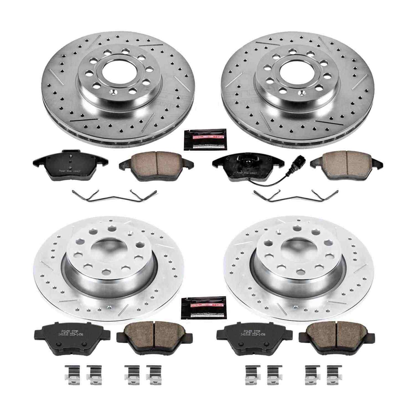 PowerStop Power Stop 2012 Volkswagen Beetle Front & Rear Z23 Evolution Sport Brake Kit K5747