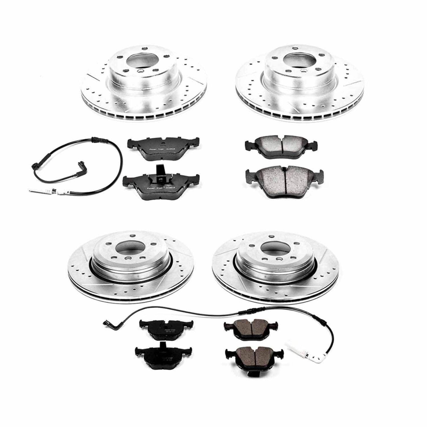 PowerStop Power Stop 04-05 BMW 525i Front & Rear Z23 Evolution Sport Brake Kit K5764