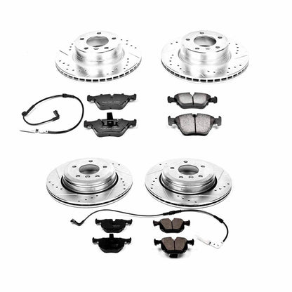 PowerStop Power Stop 04-05 BMW 525i Front & Rear Z23 Evolution Sport Brake Kit K5764