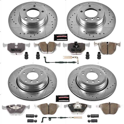 PowerStop Power Stop 06-07 BMW 525i Front & Rear Z26 Street Warrior Brake Kit K5765-26