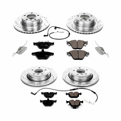 PowerStop Power Stop 06-07 BMW 525i Front & Rear Z23 Evolution Sport Brake Kit K5765