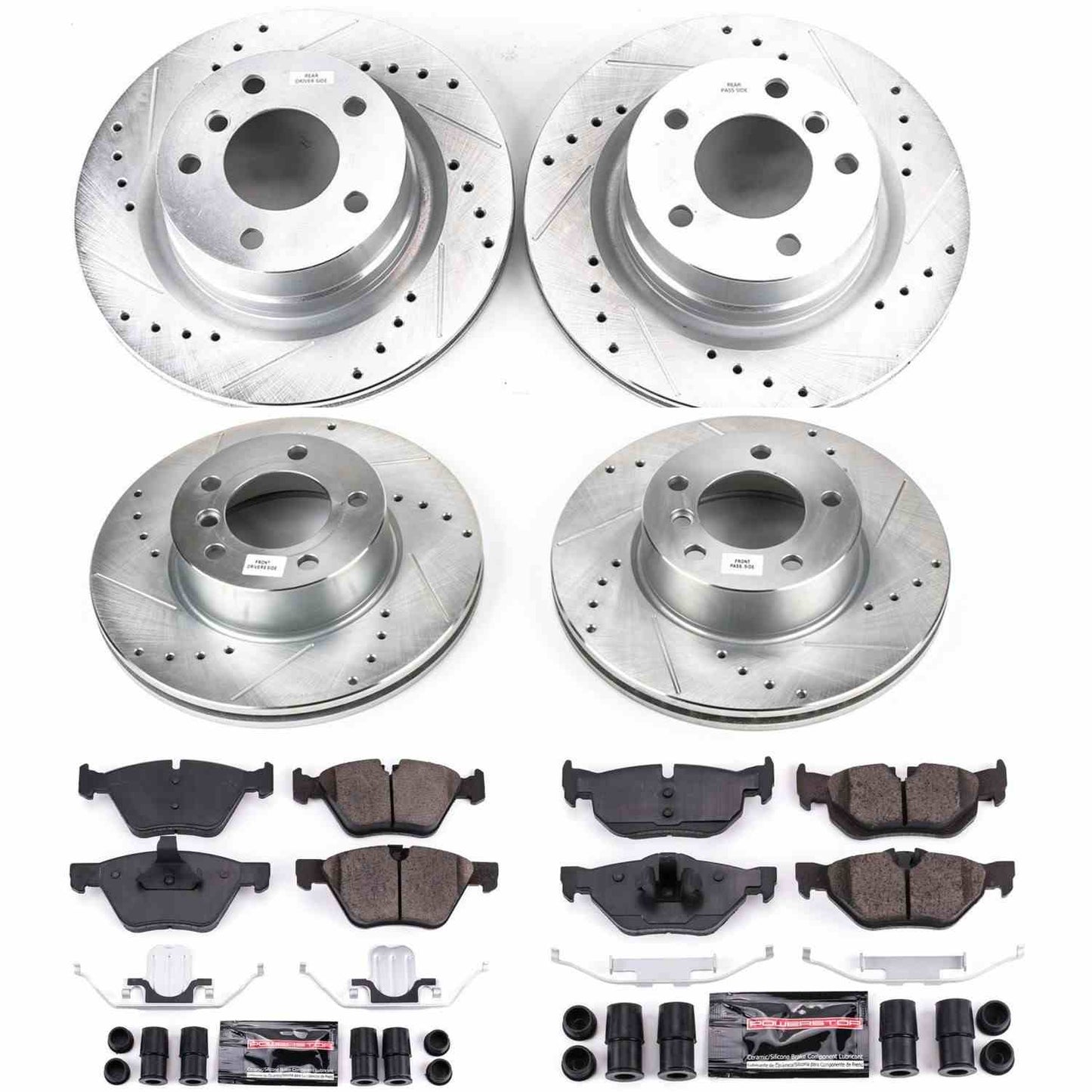 PowerStop Power Stop 08-10 BMW 128i Front & Rear Z23 Evolution Sport Brake Kit K5766