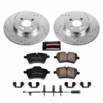 PowerStop Power Stop 07-08 Mini Cooper Front Z23 Evolution Sport Brake Kit K5784
