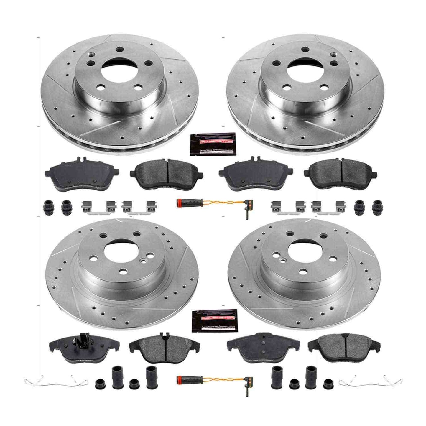 PowerStop Power Stop 12-15 Mercedes-Benz C250 Front & Rear Z23 Evolution Sport Brake Kit K5791