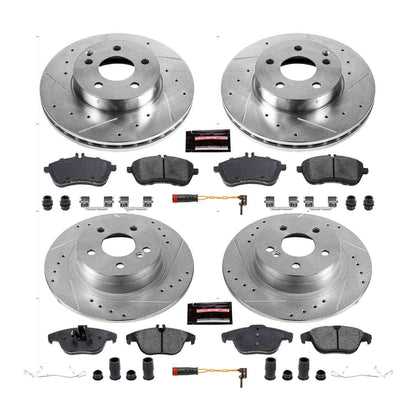 PowerStop Power Stop 12-15 Mercedes-Benz C250 Front & Rear Z23 Evolution Sport Brake Kit K5791